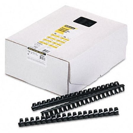 FELLOWES Fellowes 52367 Plastic Comb Bindings  3/4   150-Sheet Capacity  Black  100 per Pack 52367